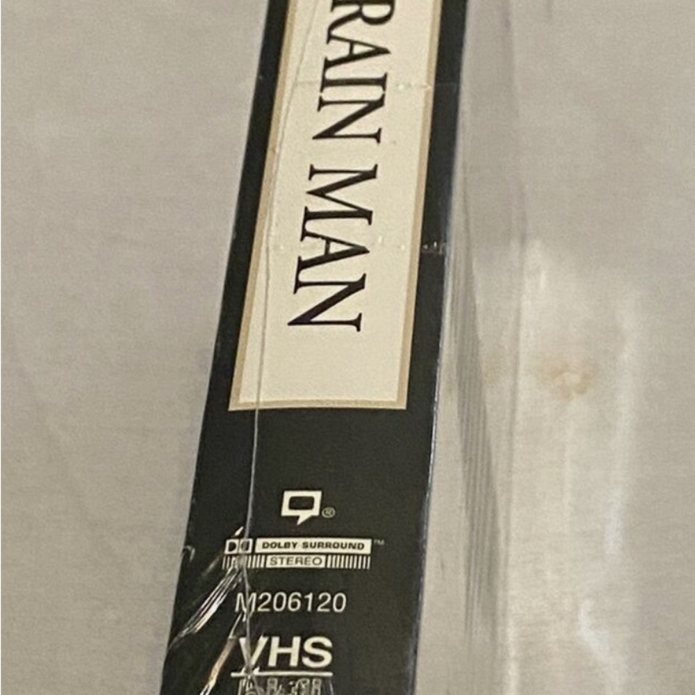 Rain Man VHS Tape - Classic Movie VHS Seal Cover 1988 Target White label. - Picture 7 of 16